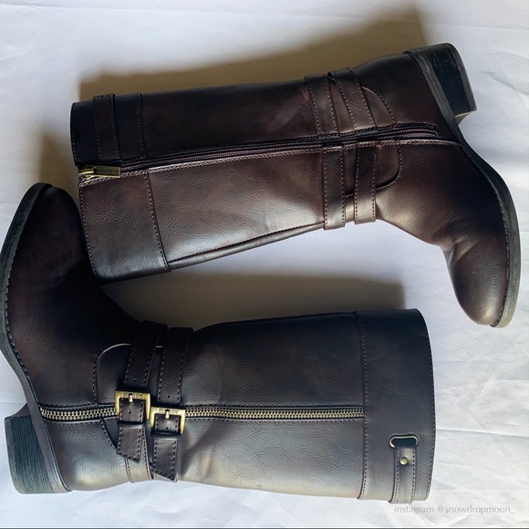 sold //! reaction by kenneth cole brown calf boots - Picture 1 of 6